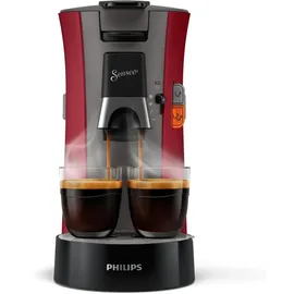 Philips Senseo Select CSA240/90 dunkelrot/grau