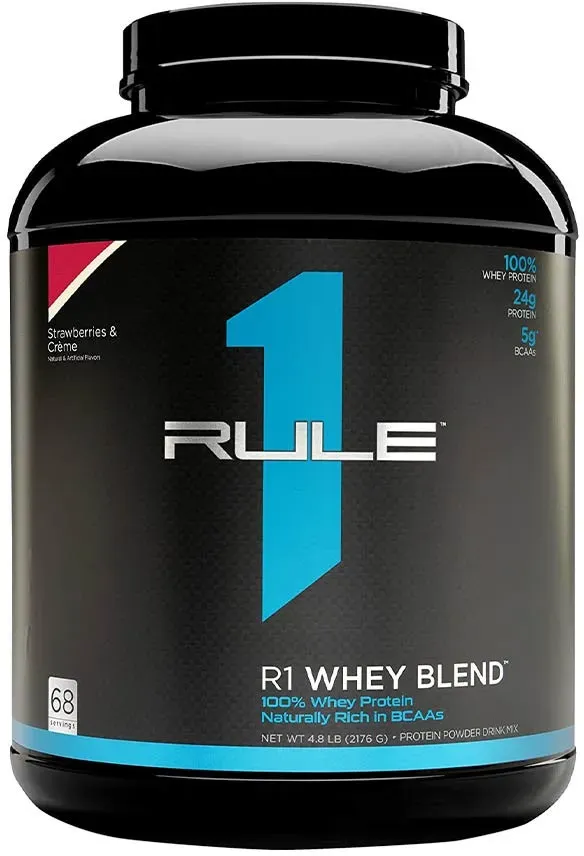 Rule1 Whey Blend (2176 g, Erdbeeren und Sahne)