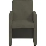 Cocktailsessel HOME AFFAIRE "Bologna", grün (khakifarben (arizona 4421)), B:60cm H:90cm T:59cm, Luxus-Microfaser;Kunstleder;Microfaser, Sessel, Cocktailsessel, in verschiedenen Farben und Materialien erhältlich