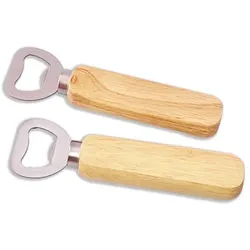 10x Flaschenöffner aus Holz Kapselheber mit Holzgriff für Lasergravur, als Geschenk 14cm