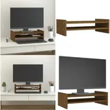 Vidaxl - Monitorständer Honigbraun 50x27x15 cm Massivholz Kiefer - Monitorständer - Holzmöbel - Laptoptisch - Schreibtischorganisator