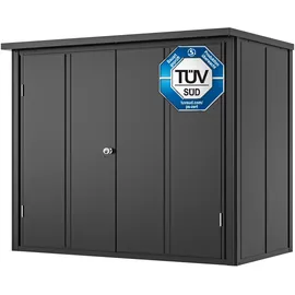 primeyard Geräteschrank 1,56 x 0,84 m Anthrazit