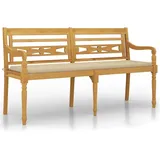 vidaXL Batavia-Bank 150 x 19 x 84 cm Braun