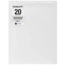 PAGNA Office Sichtbuch DIN A4, 20 Hüllen transparent