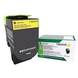 Lexmark 71B20Y0 Rückgabe-Tonerkasette Gelb 2.300 Seiten