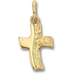 Ketten-Anhänger ONE ELEMENT "Kreuz Anhänger aus 333 Gelbgold", gold, Schmuckanhänger, Damen, Gelbgold 333-Gold, Gelbgold 333, Gold, Damen Gold Schmuck