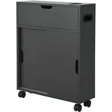 [en.casa] Kempele Nischenschrank 52 x 67 x 17 cm Dunkelgrau