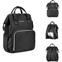 KIKKABOO Siena Wickeltasche Grau/Schwarz