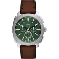 Fossil Herren Analog Quarz Uhr mit Leder Armband FS6100
