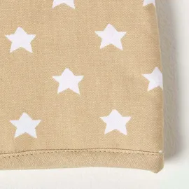Homescapes Tea Cosy, – Stoff-Teewärmer Sterne beige, Design Teewärmer aus Baumwolle, isolierende Haube für Teekanne, Abdeckung für Tee- und Kaffeekannen