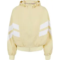 URBAN CLASSICS Damen Tb2664 Jacke, 'Crinkle Batwing' - Gelb,Weiß