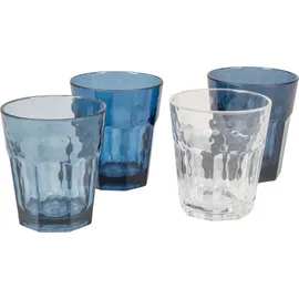 Bo-Camp Camping Glas 0,2 l Blau 4 St.