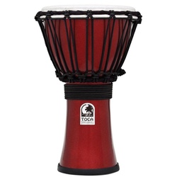 Toca Percussion Djemben, ColorSound Djembe TFCDJ-7MR, 7", Red
