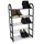 Alpina Schuhregal 50 x 20 x 77 cm schwarz/silber