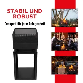 BBQ Collection Feuertonne Ø 85 cm Schwarz