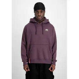 Alpha Industries Basic Small Logo Kapuzenpullover Plum 2XL