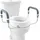Vevor Toilettensitzerhöhung 88,9 mm hoch Tragkraft 136 kg für runde Standardtoiletten mit Aluminium-Handlauf und EVA-Armlehnenpolster