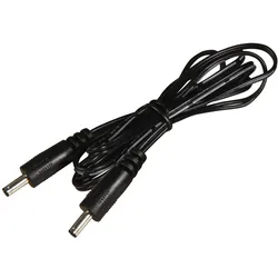 DC-Verbindungskabel, 3,5 x 1,35mm Hohlstecker - 3,5 x 1,35mm Hohlstecker, 1,0m, schwarz