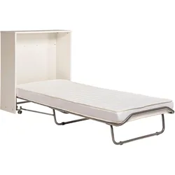 Schrankbett INOSIGN "Sognum", grau (weiß), H:102cm, Schrankbetten, inkl. Matratze, Gästebett, Klappbett, Topseller