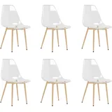vidaXL Esszimmerstühle 6 Stk. Transparent PET