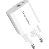 wozinsky WGWCW USB-A USB-C 20W Wandladegerät Weiß
