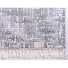 Myflair Hochflor-Teppich "Top Shag, LAGERRÄUMUNG", blau (blau, marineblau), B:66cm H:32mm L:91cm, Polypropylen (PP), MYFLAIR MÖBEL & ACCESSOIRES, Teppiche, Fransenteppich, gewebt, melierte Optik, weich & kuschelig, mit Fransen