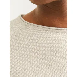 JACK & JONES Hill Knit Crew Pullover Oatmeal Melange S