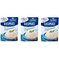 3x Scotti Basmati Profumato Gedämpfter Fertigreis Parfümierter Basmati Reis 230g