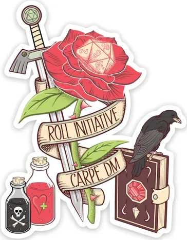 Crit Stones Carpe DM Sticker