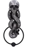 Nemesis Now Türklopfer, Harry Potter, The Dark Mark, offizielles Lizenzprodukt, 23 cm, Kunstharz, Silber - Weihnachtsbaumanhänger