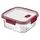 KETER Frischhaltedose quadratisch Rot/Transparent 0,7 l