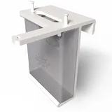 3DSR Batteriefach & Stern Fensterhalterung für Herrnhuter Stern (Weiß)