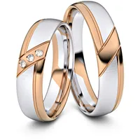Trauringe Bremerhaven 750er Weifl-/Rotgold - 4506