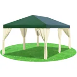 Stabilezelte Pavillon 3x6 Meter Sahara 400g/m2 Premium PVC GRÜN