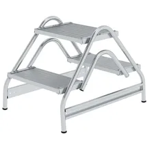 Günzburger Aluminium-Arbeitspodest 2 x 2 Stufen (50059)