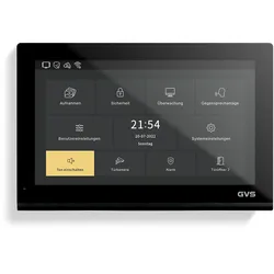 GVS - 2-Familienhaus IP Video Türsprechanlage AVS5511A - Mit 4x10 Zoll Monitor, App, HD-Kamera & Türöffner Funktion