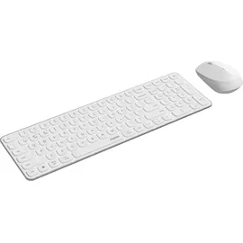 Rapoo 9310M Tastatur Maus-Set Ergonomisch Deutsch, weiß