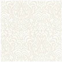 Profhome Barock Tapete Ornament 0,53 m x 10 m 5,33 m2 Beige/Weiß 961935-GU