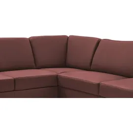meinSofa Wohnlandschaft Leder lila
