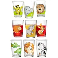 Ritzenhoff & Breker Kinderbecher mit Motiv 9er Set Dschungel/Wald/Zoo 205 ml in bunt bunt