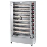 Vertikaler Gasbräter - 8 Spindeln - 48 Hähnchen | FECA
