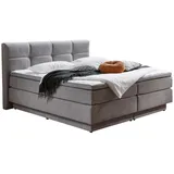 Roller Boxspringbett 160 x 200 cm H2/Silber