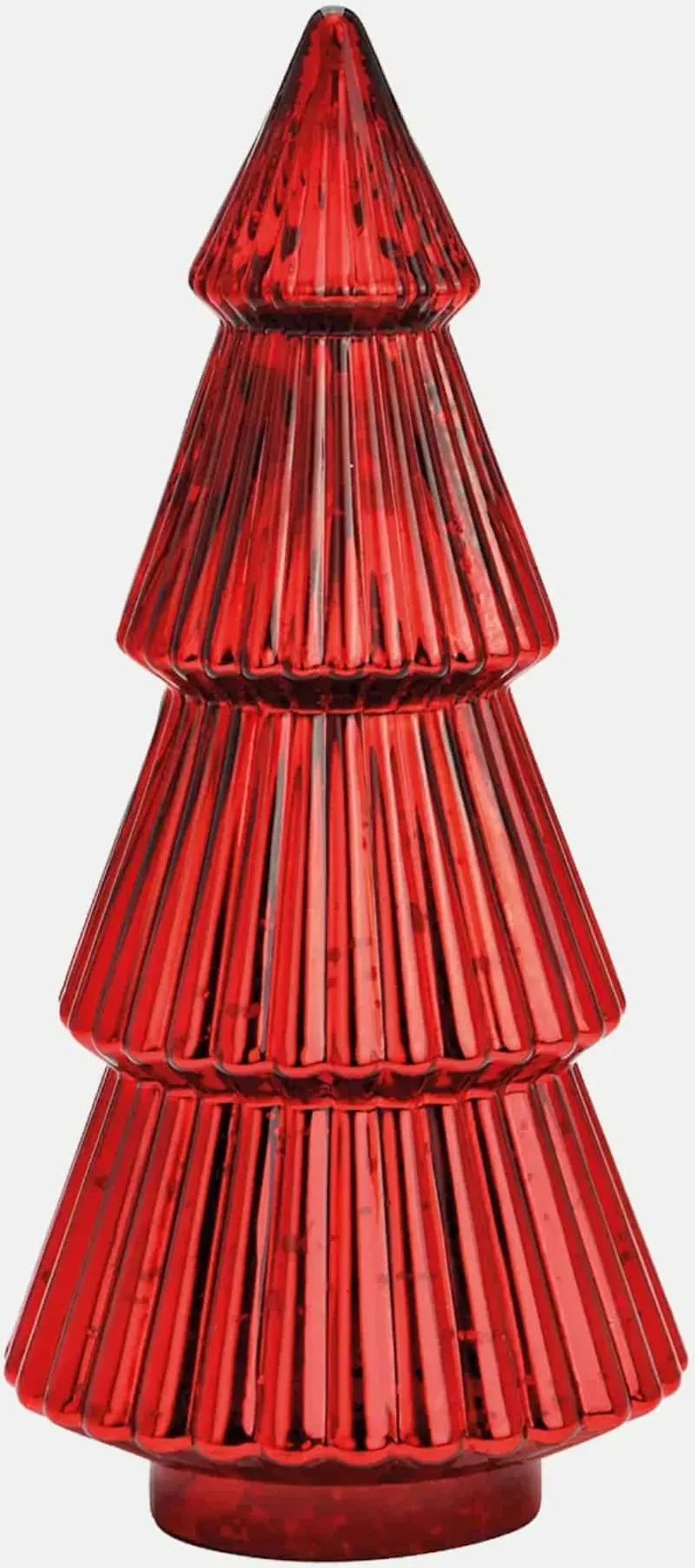 Tannenbaum aus Glas - H 38cm Rot