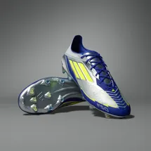 adidas F50 Elite FG Herren Silver Metallic/Yellow/Blue 42