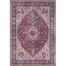 HANSE HOME Teppich HANSE HOME "Anthea" Gr. 3, lila (pflaume), B:120cm H:5mm L:160cm, Polyester, Teppiche, Teppich, Orientalisch, Läufer, Vintage, Wohnzimmer, Schlafzimmer, Esszimmer