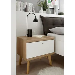 Nachtschrank »MERLE«, in skandinavischem Design, aus FSC®-zertifiziertem Holzwerkstoff, Eiche Rivera Dekor, , 53318226-0 B/H/T: 54 cm x 50 cm x 40 cm
