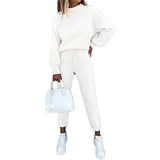 Godoboo Damen Jogginganzug Trainingsanzug Freizeitanzug Frauen gefütterter Women's Lined Leisure Suit Women's sports suit Hausanzug Fitnessanzug Freizeitanzug Trainingsanzüge für Damen Set - M