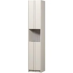 Tchibo - Woood Schrank »Basu« kiefer dust - 40x42x210cm - weiß - Holz