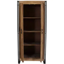 MiaMöbel Madras Dielenschrank 80x180x45 cm Schwarz