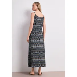 STREET ONE Midikleid Zick-Zack-Muster Blau 38